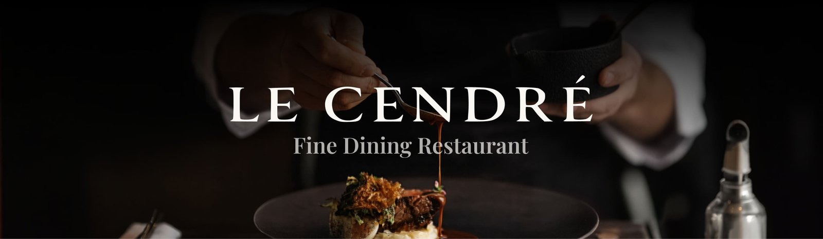 Le Cendré fine dining restaurant main project visual